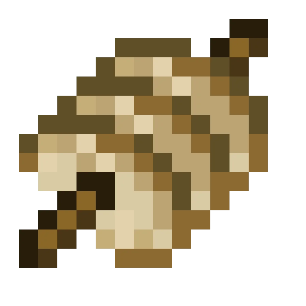 Cooked porkchop skewer