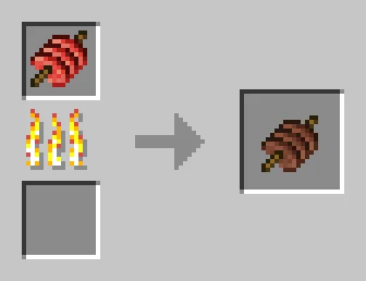 image of Cooking a beef skewer