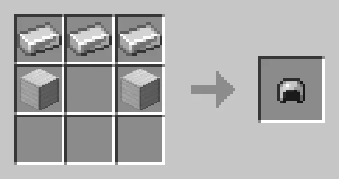 image of New iron helmet crafting recipe