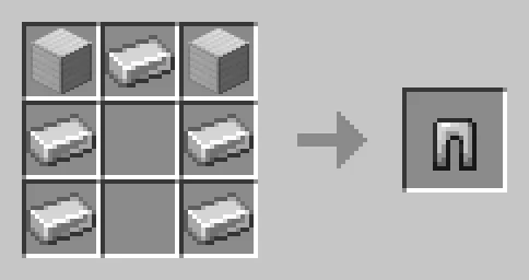 image of New iron leggings crafting recipe